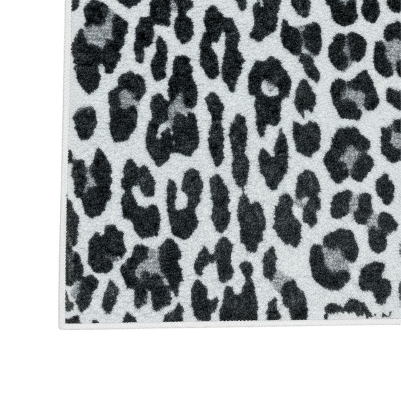 Soft Non-Slip Indoor Leopard Rug, Runner 7'10" x 21'