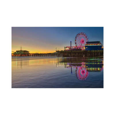 Santa Monica Pier by Zoe Schumacher - Wrapped Canvas Print