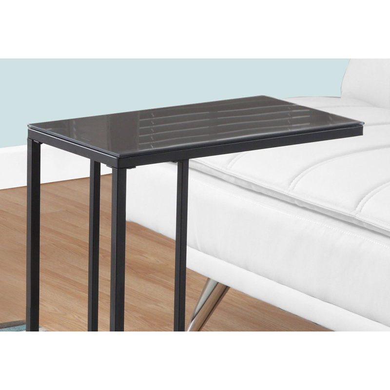 Table d'appoint polyvalente et contemporaine avec construction durable et attrait élégant, Noir, Noir