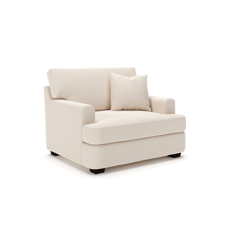 Emilio Upholstered Armchair, Canvas Sunbrella® Canvas