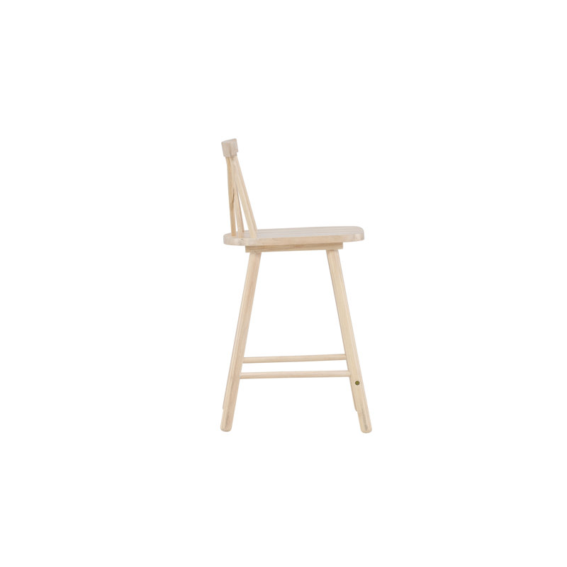 Leona Counter Stool with Solid Wood Frame