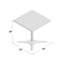 Table pour salle de pause carrée en bois-25759198-25759197