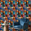 Papier peint mosaïque murale