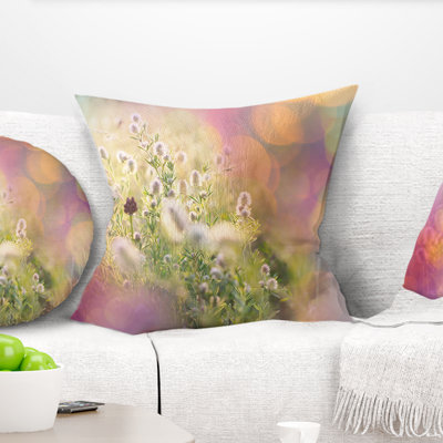 Mignonnes petites fleurs d'été - coussin à imprimé floral