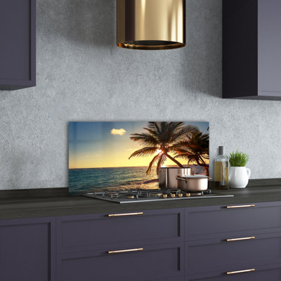 50cm W x 100cm L Glass Peel and Stick Panel