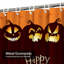 Rideau de douche citrouille d'Halloween avec 12 crochets Halloween-1370506009