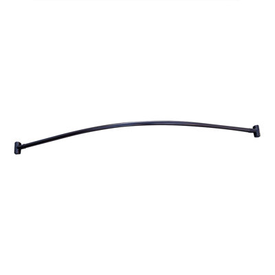 Tringle courbée fixe pour rideau de douche
