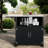 Versatile Outdoor Kitchen Island With Folding & Expandable Work Surfaces, A Spacious Storage Drawer, Cabinet And Lockable Wheels