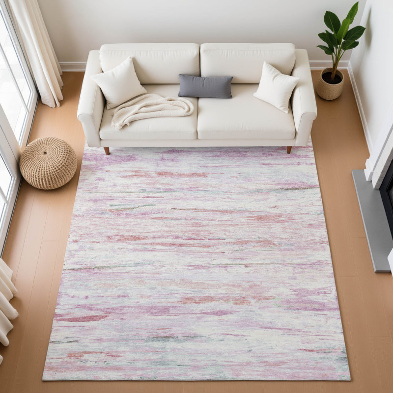 Premium Machine Washable Mundell Abstract Rug, Rectangle 10' x 14'