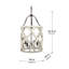 Lustre 4 lumières Jolette, bois