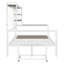 Lit de jour polyvalent en métal avec bureau réglable, grille robuste, tablettes utiles et support pratique-1202293156-1202293159