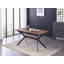 Eatonton 6 Person Dining set - a Rectangular Extendable Dining Table with Metal Legs and a Set of 6 Faux Leather Dining Chairs for Dining Room - Modern Dining Table Set-1866014203-1866014200-1866014205