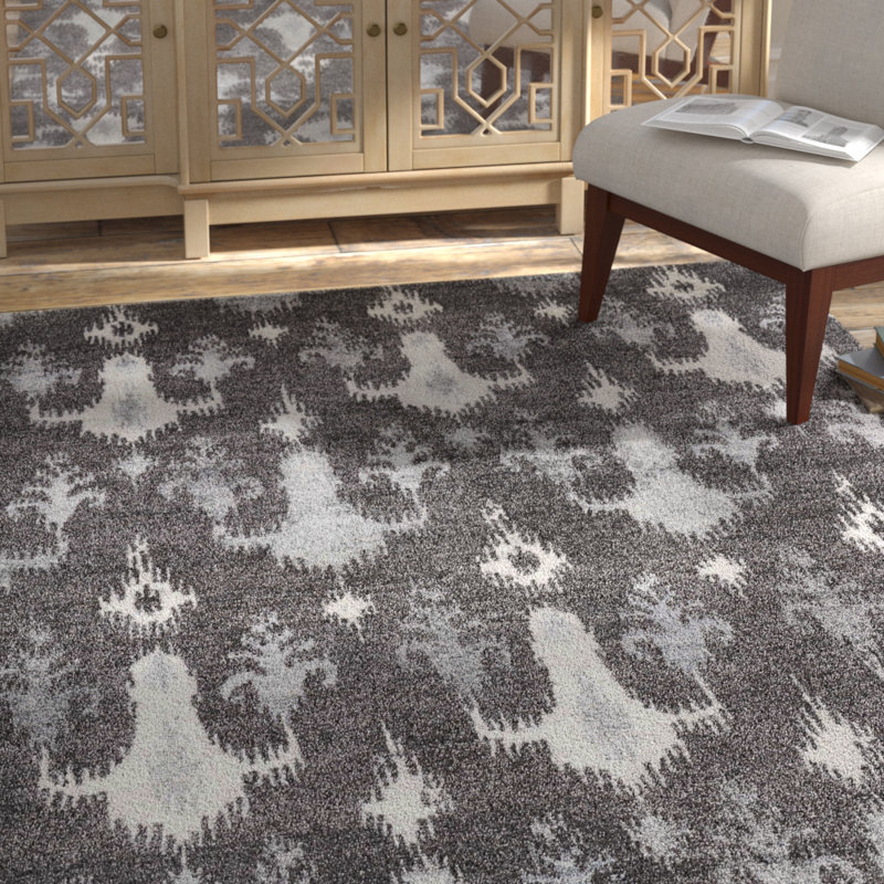 Hunterstown Wool Ikat Indoor Rug, Rectangle 3'9" x 5'9"