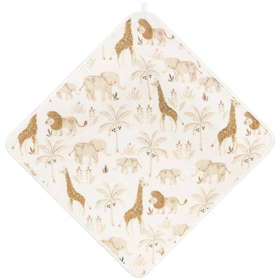 Kendi Baby Hooded Towel (safari Animal)