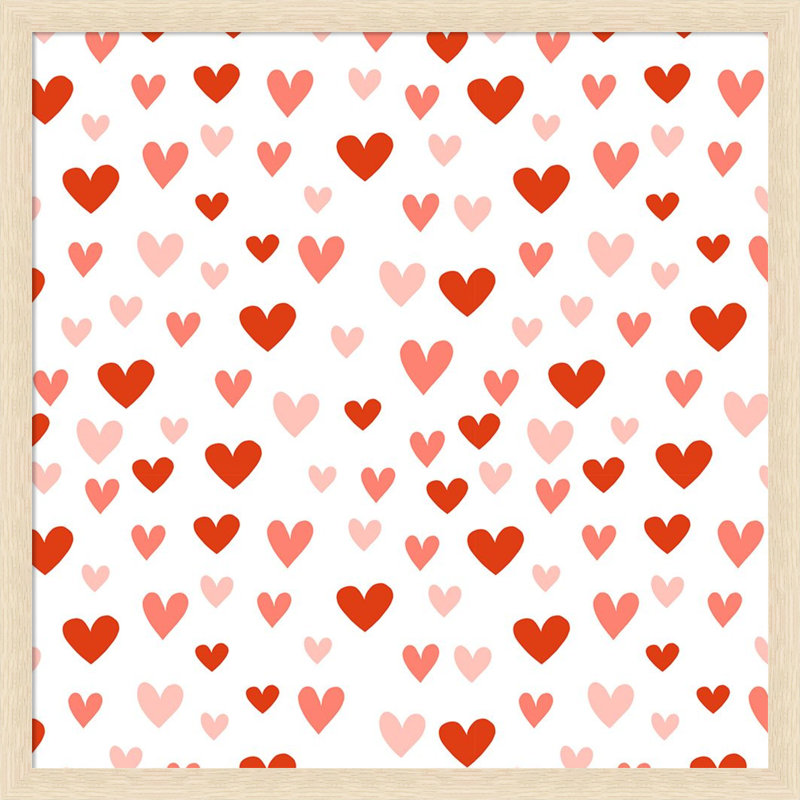  Tableau d'affichage encadré en tissu, collection Darling Valentine I par Victoria Borges, pour un tableau d'affichage ou une organisation murale
