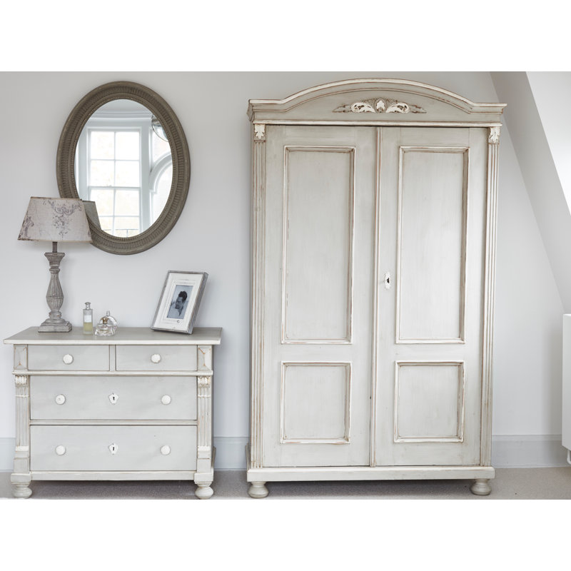 Algrange Wood Wall Mirror with Shelves