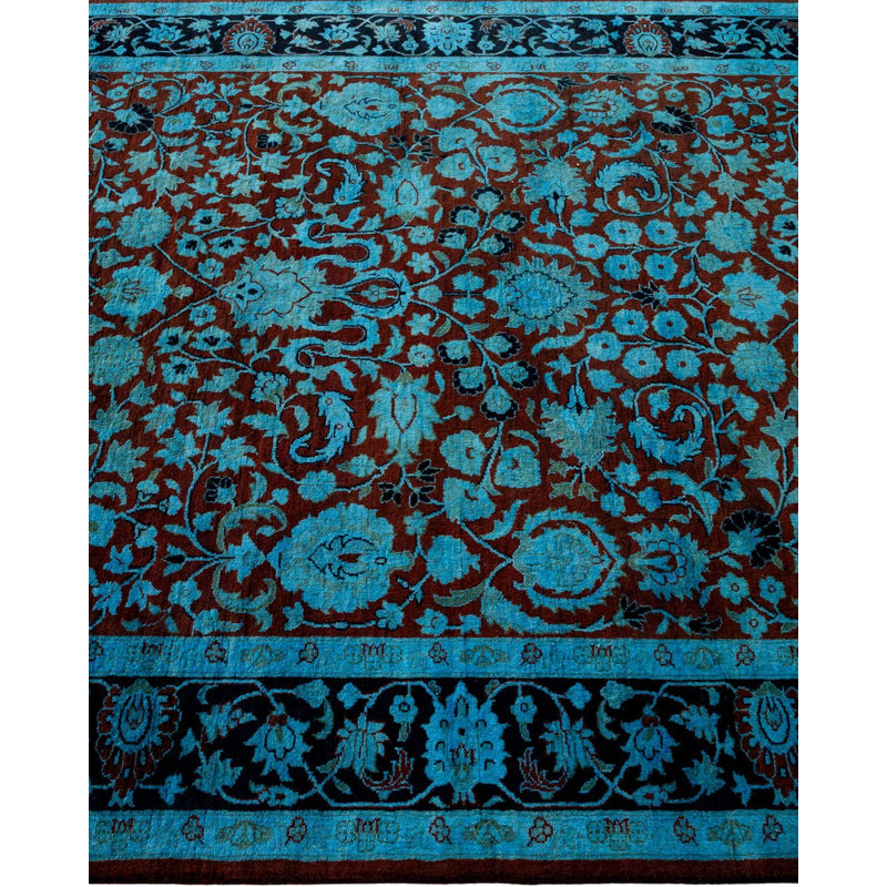 Tapis bleu noué à la main Weirsky - One-of-a-Kind Weirsky