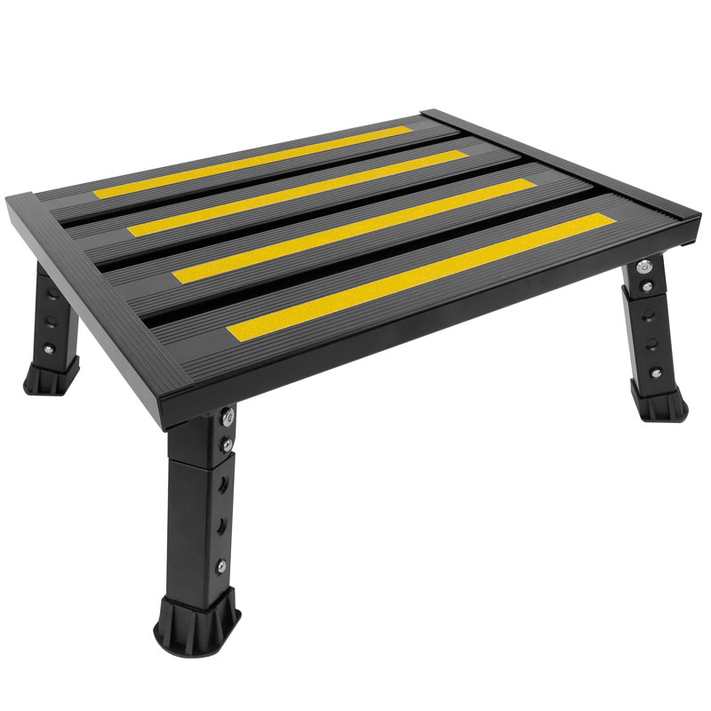 Aluminum Step Stool, Black