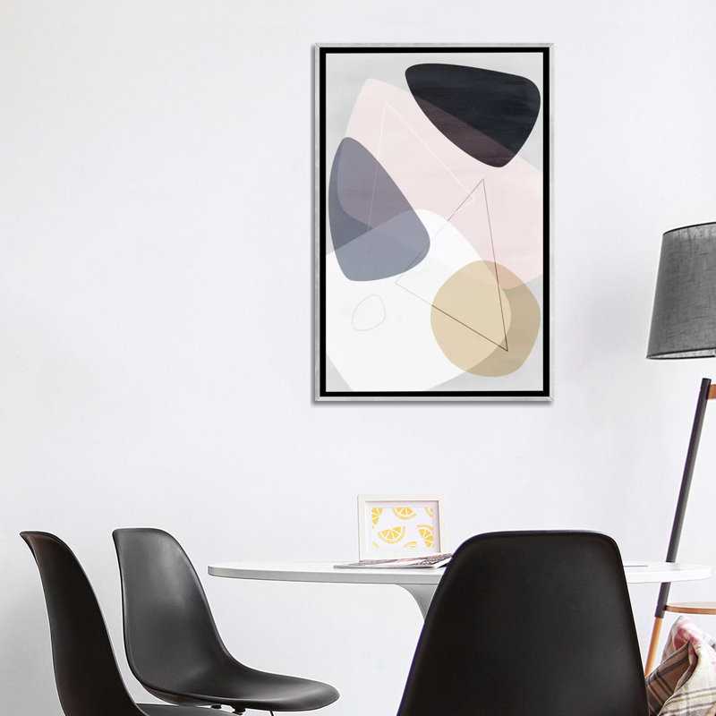 «graphic cl. "b" par mareike böhmer-impression sur image, Toile avec cadre argenté, H 40 po x l 26 po x P 1,5 po