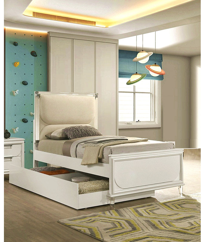 Mobilier de chambre à coucher tapissier avec lit gigogne 1pc
