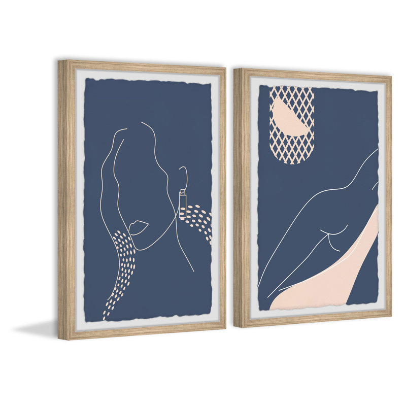 Wild and Free 2 Piece Single Picture Frame Painting, 45" H x 38" W x 3.81" D