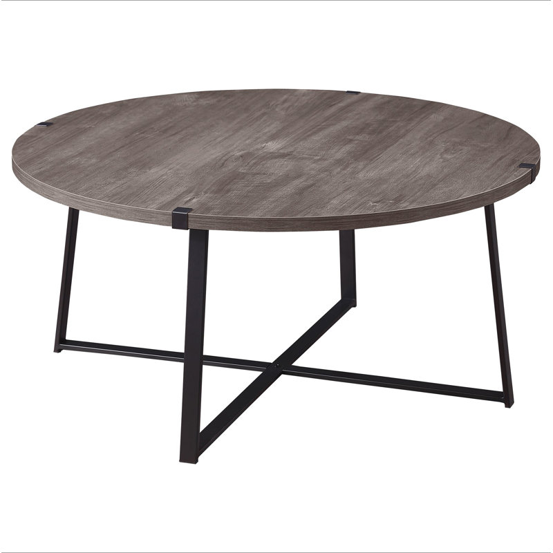 Heyer Grey Round Engineered Wood Coffee Table