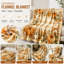 Plaid douillet à motif citrouille d'automne, couverture de lit en peluche avec motif de feuilles d'automne pour canapé, lit, chambre, salon, décoration intérieure-134290194
