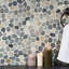 Nature Round Lovina Pebble Mosaic Tile-1011631153