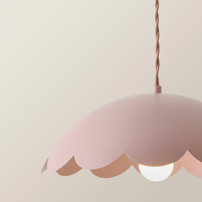 1 - Light Satin Pendant, Yes, Pink 