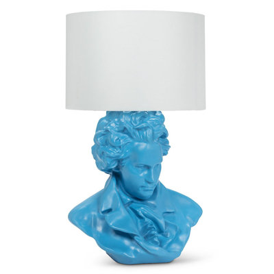 Lampe de table bleue 24 po