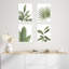 «Green Tropical Desert Fan», ensemble de 4 impressions murales sur feuilles de palmier, impression encadrée sur papier, 4 pièces-93011861-93011862