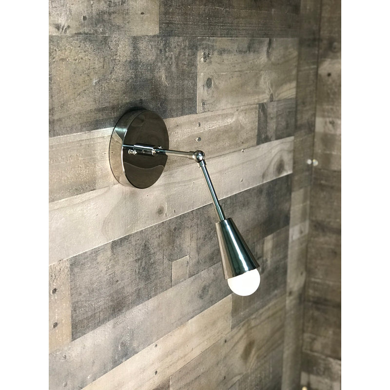 Orkanger Solid Brass Spotlight, Polished Nickel
