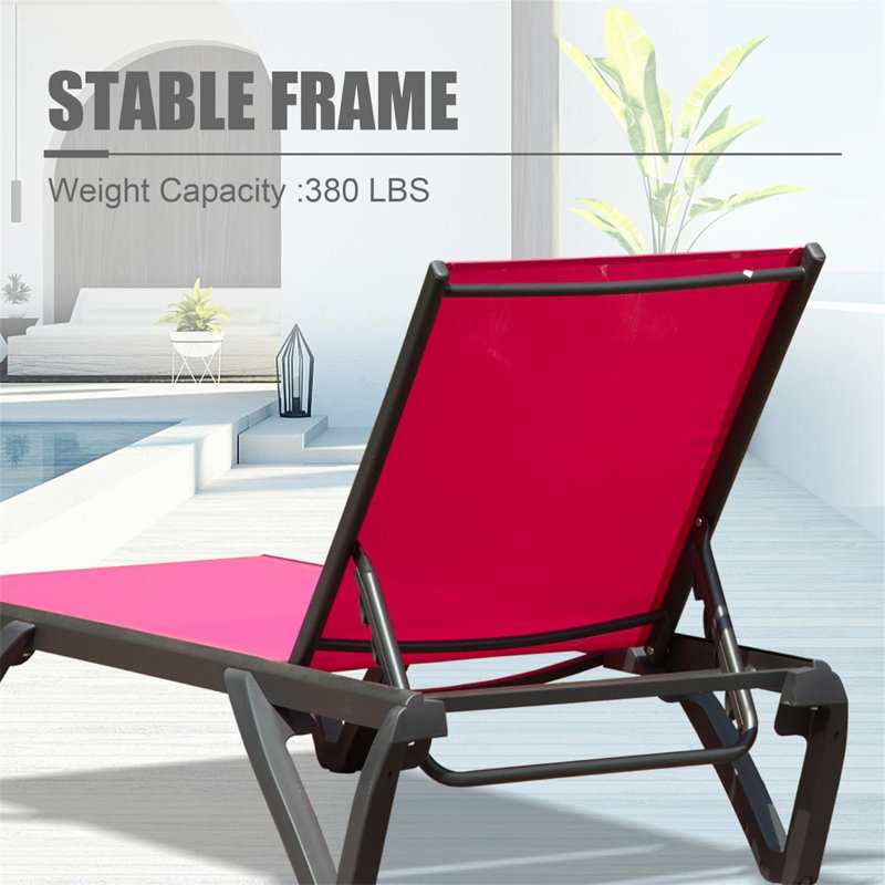 Outdoor Lounge Chair, 1, Pink