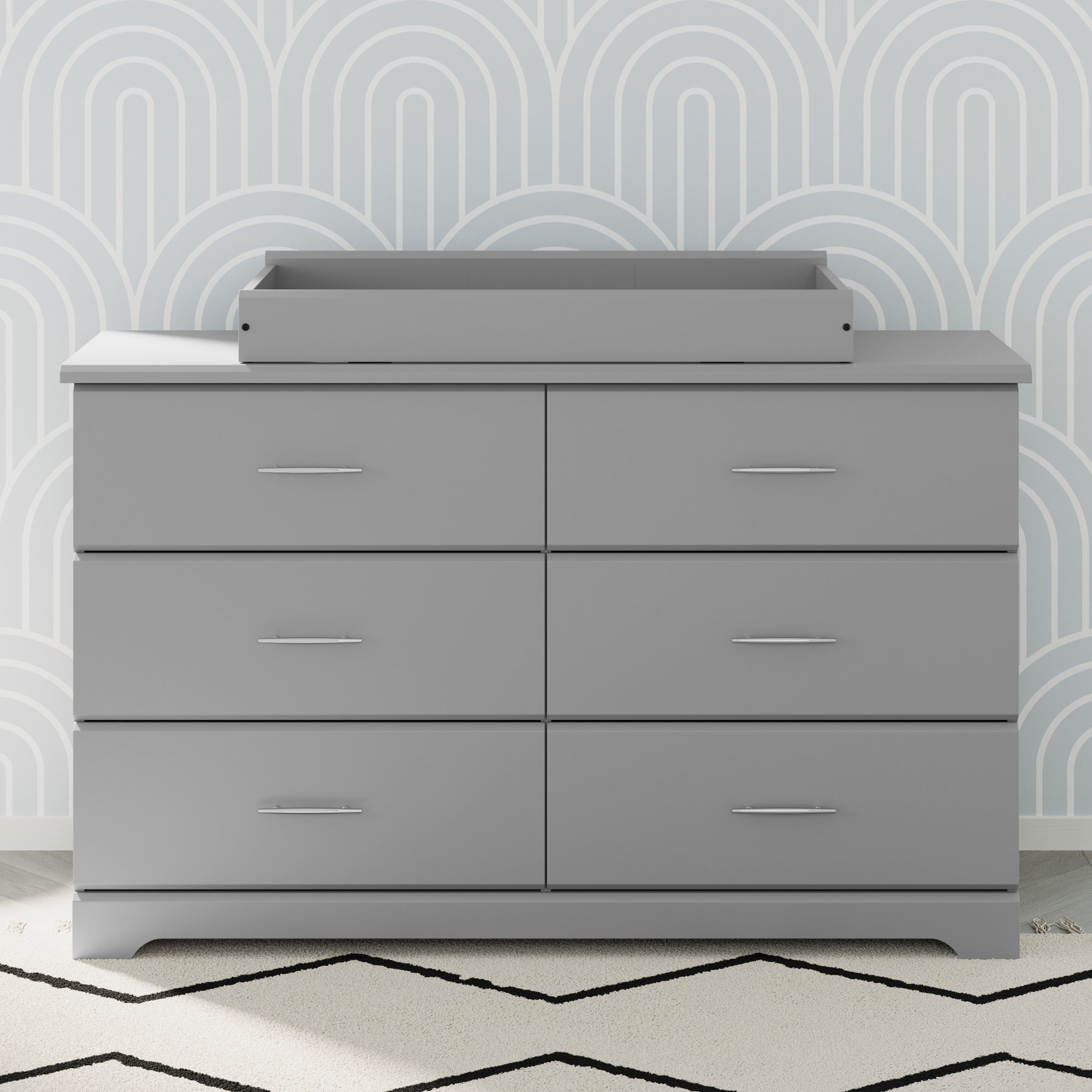 Nest Changing Table Topper, Pebble Gray