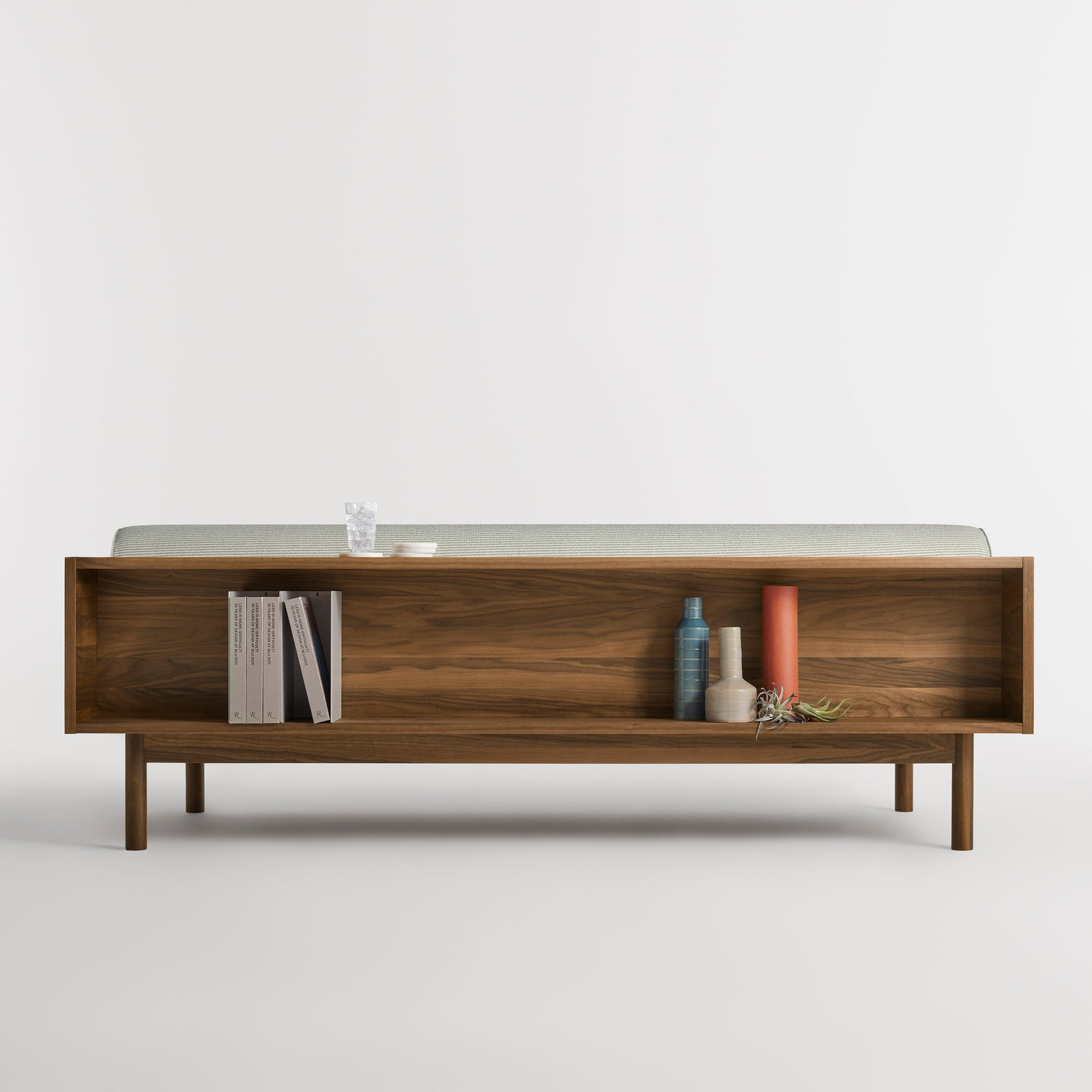 Souvenir 87'' Upholstered Sofa, Walnut, Irving Copper Stripe