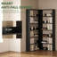 HOMCOM Corner Bookshelf, L-Shaped, Wood Effect-2009133903