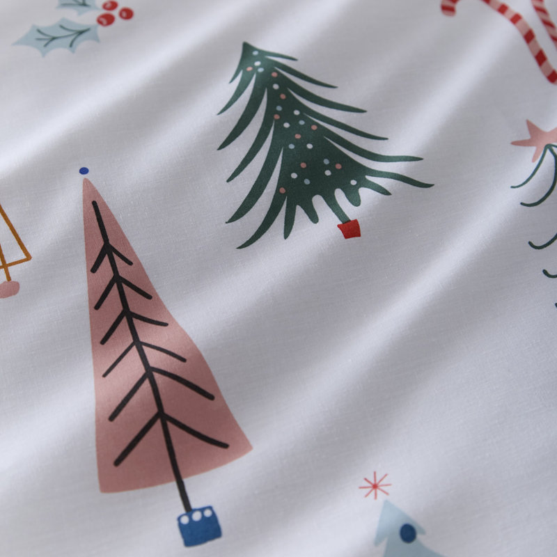 WINTER TREES Cotton Blend Floral Duvet Cover Set with Pillowcases Included, Double Duvet Cover + 2 Standard Pillowcases