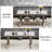 Mirrored Coffee Table With Mirror Crystal Board, Glass Rectangle End Table Coffee Tea Table With 2 Tier For Living Room Bedroom-857340797