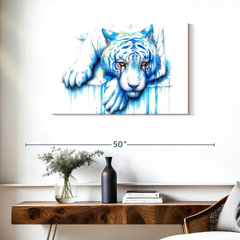 Larmes bleues, H 24 po x l 36 po