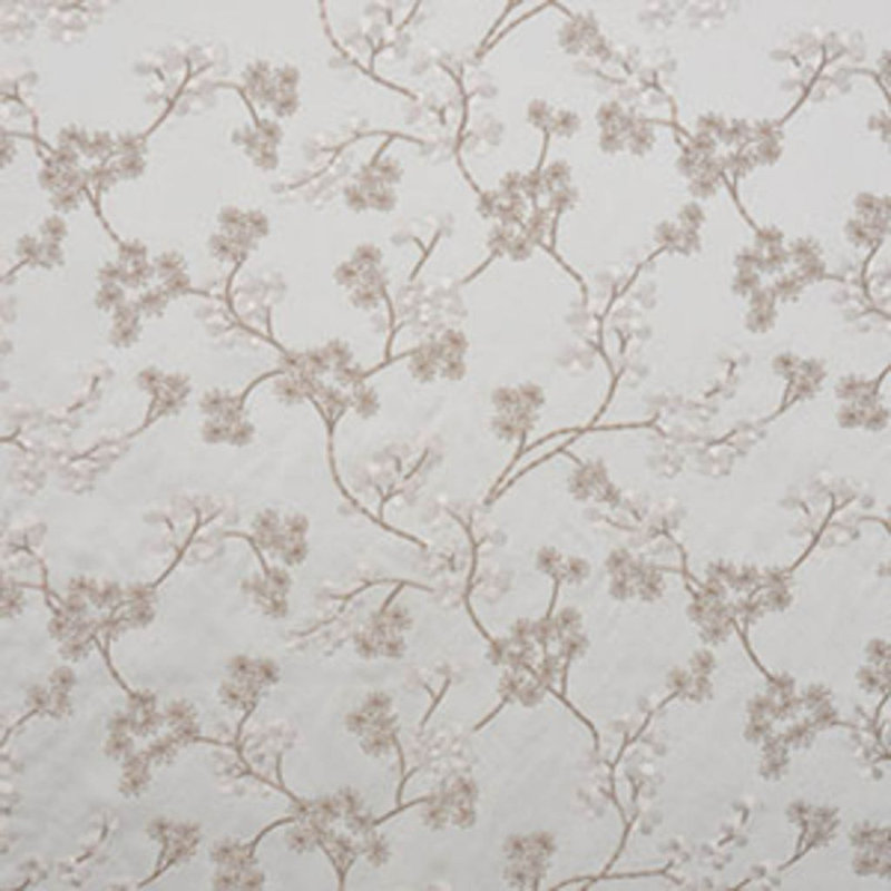 Tissu de feuillage floral Allure, Perle