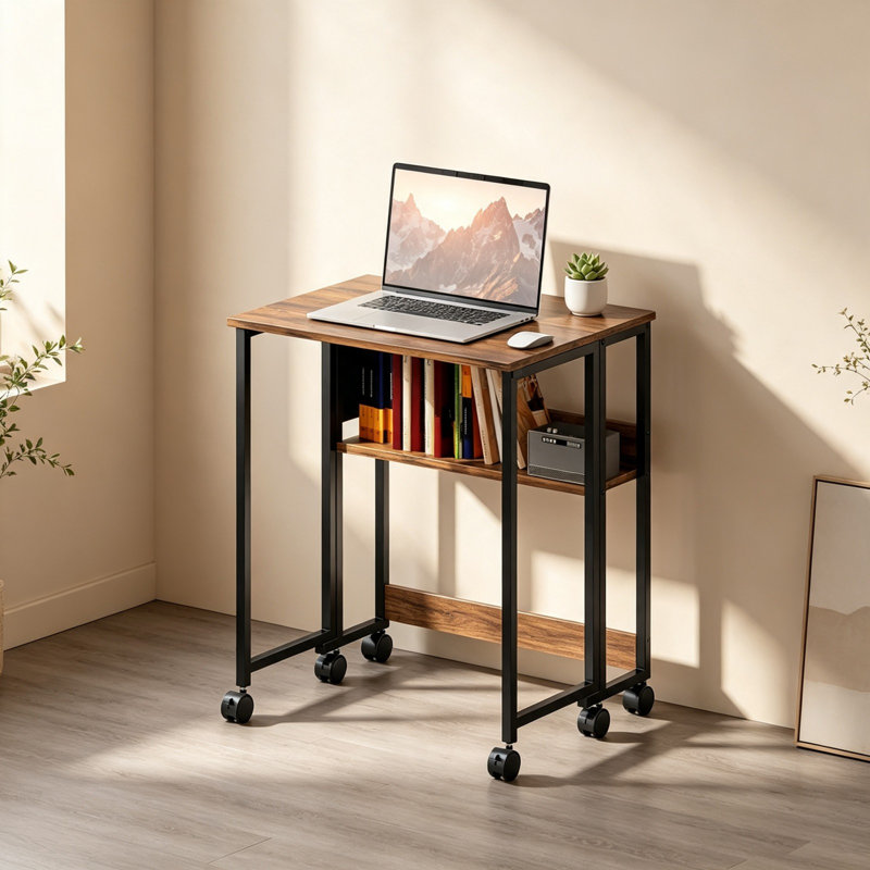 Metal Base Writing Desk, 63W x 50D x 75H cm