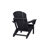 3-piece Folding Adirondack Chair Set With Side Table - Wood Texture, Hdpe Material (2 Chairs + 1 Table) 350lbs Capacity-77586495