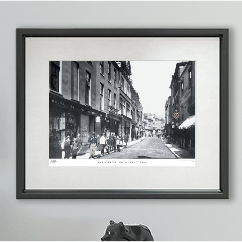 Barnstaple, High Street 1894 - Single Picture Frame Print, 60cm H x 80cm W x 2.3cm D