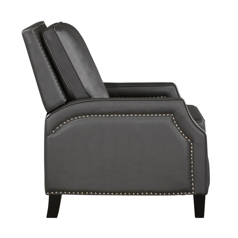 Fauteuil inclinable à dossier poussoir de style transitionnel avec fauteuil à mouvement 1 pièce