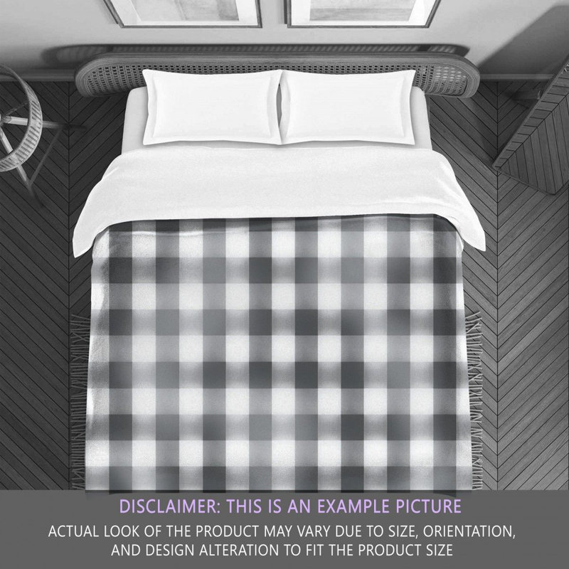 Polyester Gingham Comforter, Twin Comforter