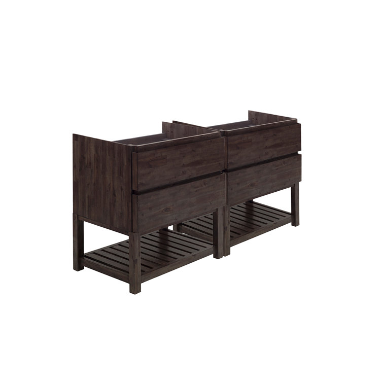 Fresca® Formosa 70" Free-Standing Open Bottom Double Sink Bathroom Vanity Base Only