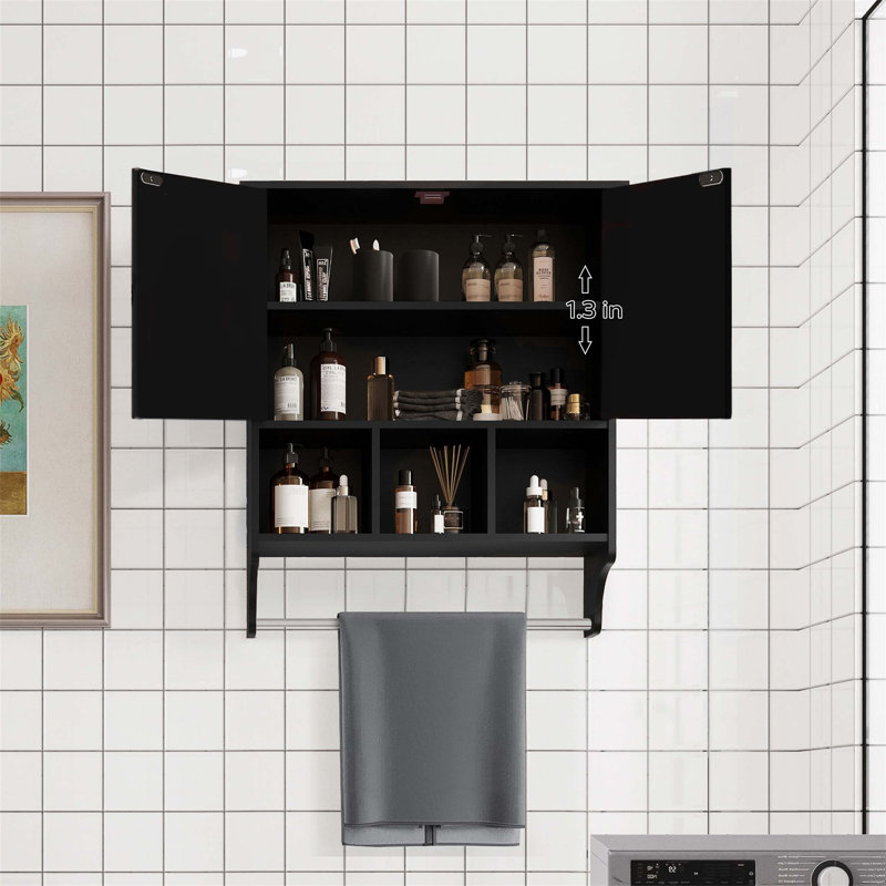 Armoire de salle de bain, Noir, noir, noir, noir