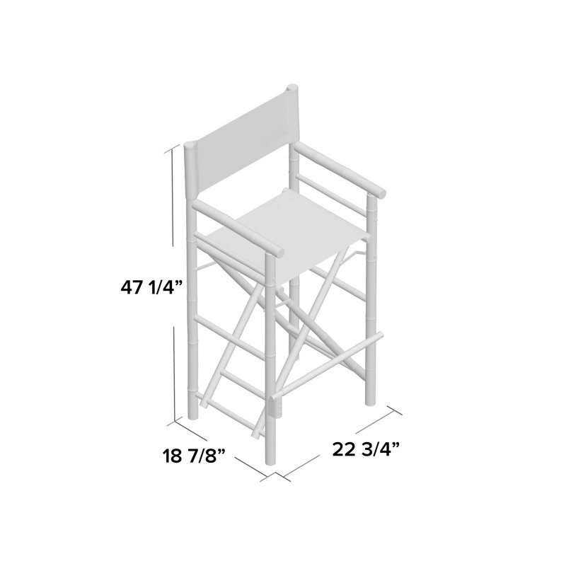 Tabouret de bar 32 po Hollingsworth, Blanc