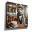 «Hipster Cat In Coffee Shop» par Rey Klimt, art mural sur toile-438174960