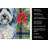 Blue and White Old English Sheepdog Christmas PoinsettIas Kitchen Towel-2080584178
